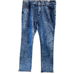 U-51 Women’s Size 20 Blue Denim Jeans Straight Leg Mid Rise Stretch
